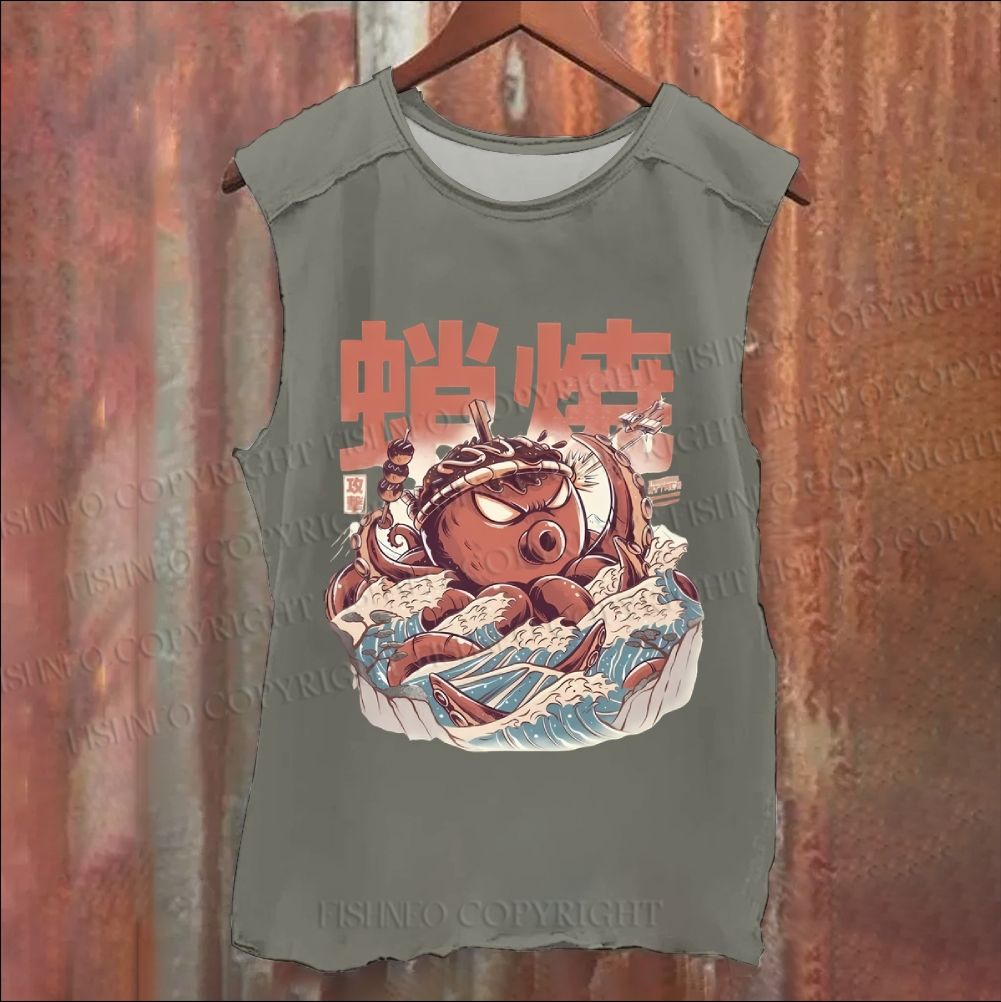 Vintage Octopus Washed Tank Top