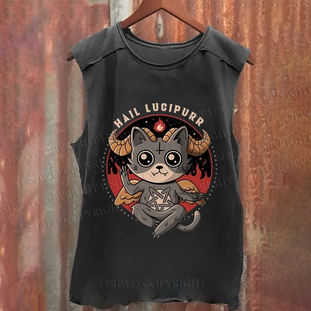 Vintage Hali Lucipurr Washed Tank Top