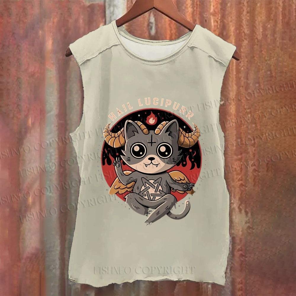 Vintage Hali Lucipurr Washed Tank Top