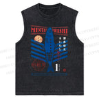 Unisex Fish Market Snowflake Washed Vest