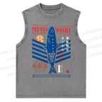 Unisex Fish Market Snowflake Washed Vest
