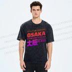 Unisex Osaka Printed Washed Tee