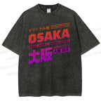 Unisex Osaka Printed Washed Tee