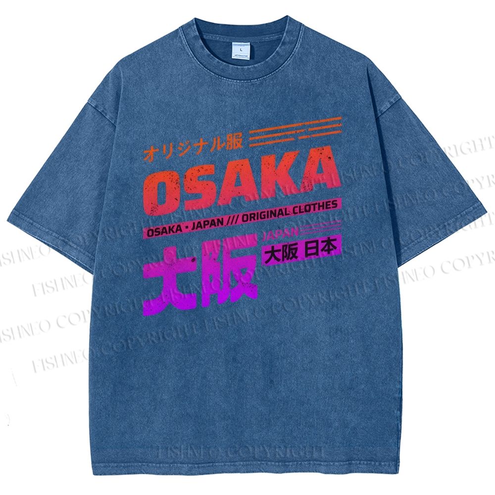 Unisex Osaka Printed Washed Tee