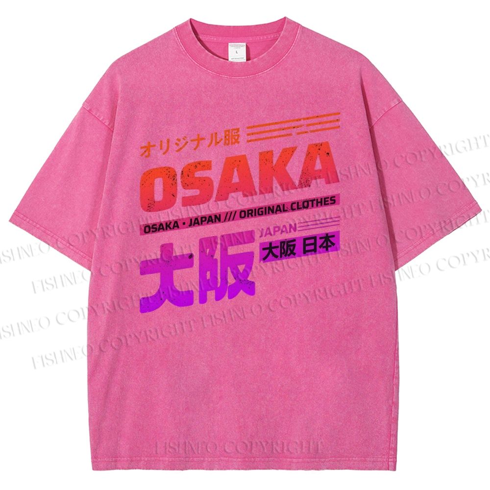 Unisex Osaka Printed Washed Tee