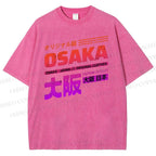 Unisex Osaka Printed Washed Tee