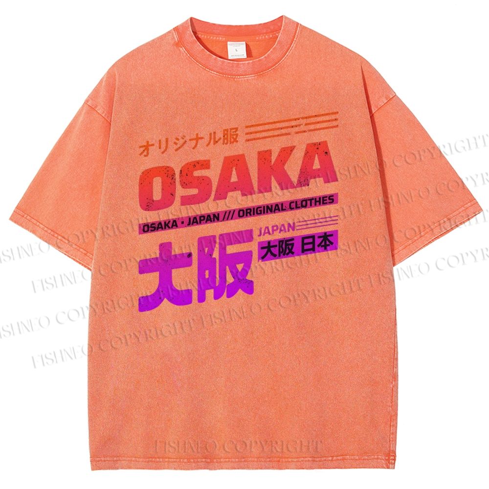 Unisex Osaka Printed Washed Tee