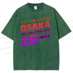 Unisex Osaka Printed Washed Tee