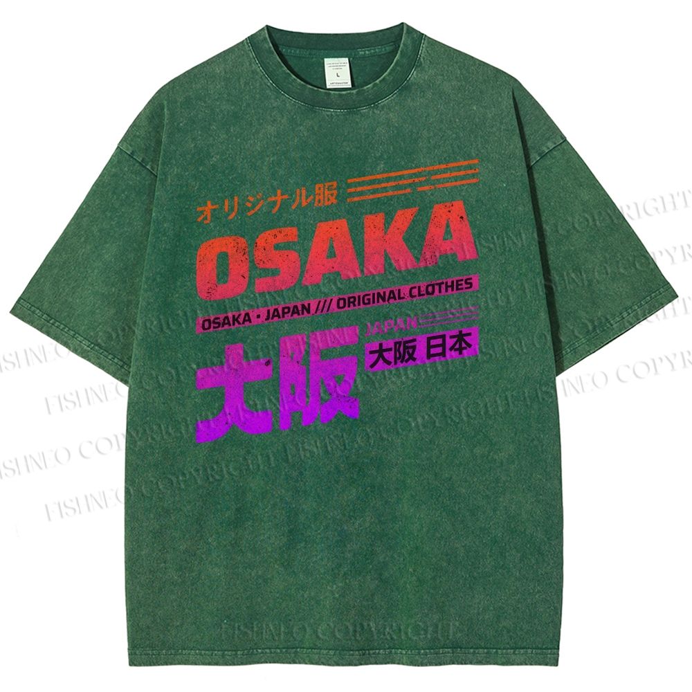 Unisex Osaka Printed Washed Tee