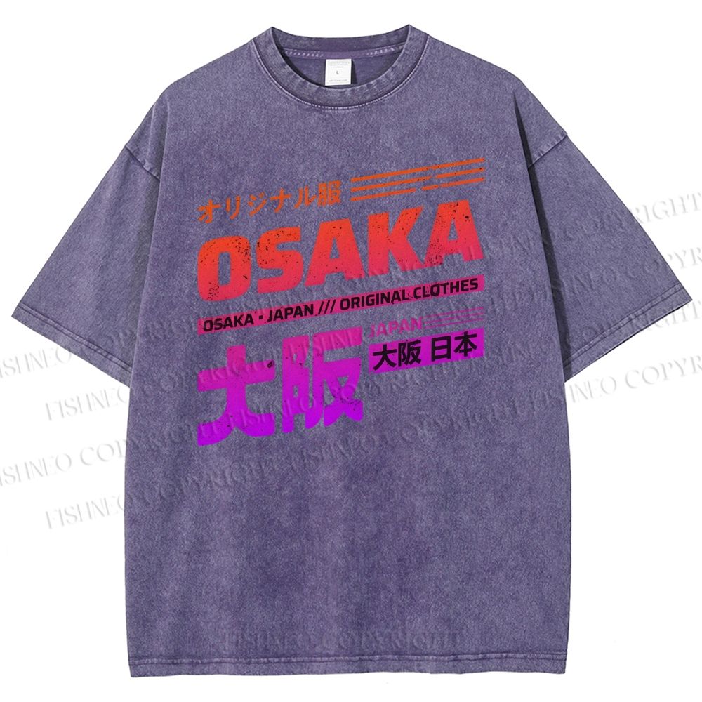 Unisex Osaka Printed Washed Tee