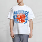 Unisex Dragon Phoenix Graffiti Classic Cotton T-shirt
