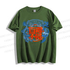 Unisex Dragon Phoenix Graffiti Classic Cotton T-shirt
