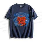 Unisex Dragon Phoenix Graffiti Classic Cotton T-shirt