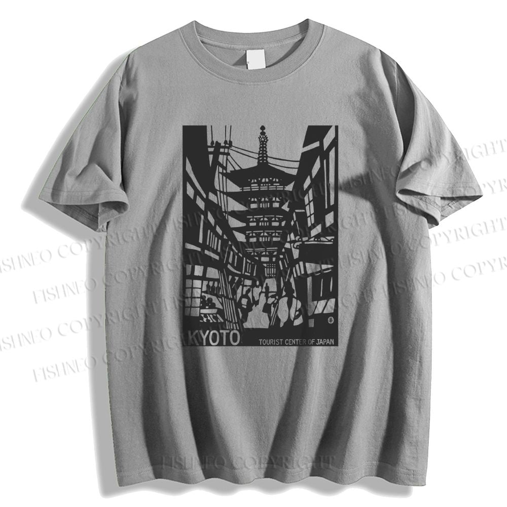 Unisex Vintage Kyoto Graffiti Classic Cotton T-shirt