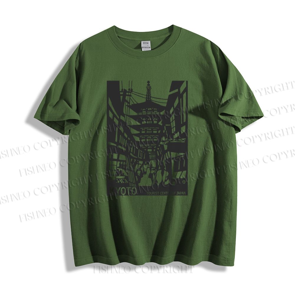 Unisex Vintage Kyoto Graffiti Classic Cotton T-shirt