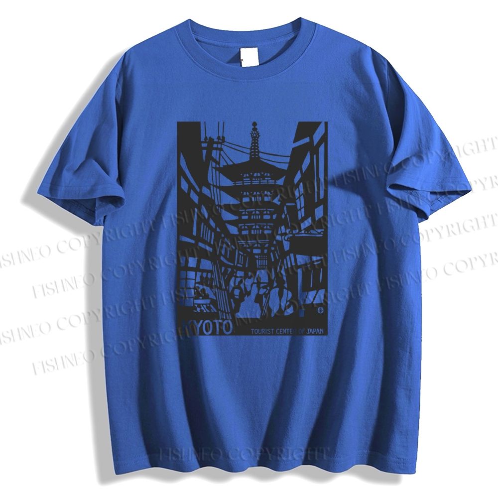 Unisex Vintage Kyoto Graffiti Classic Cotton T-shirt