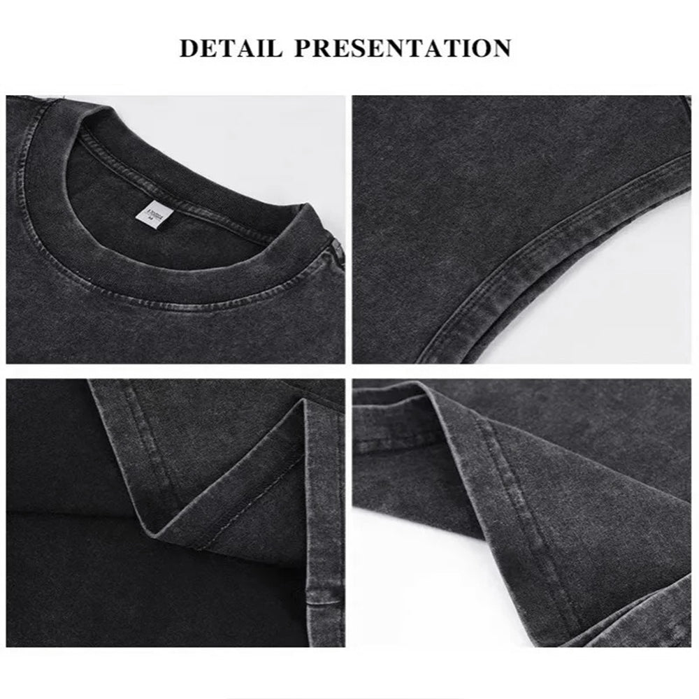 Unisex Common Cuckoo Printed Washed Tank Top
