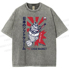 Unisex Oishi Market Printed Washed Tee