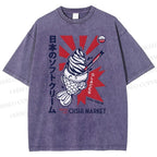 Unisex Oishi Market Printed Washed Tee