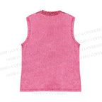 Unisex Octopus Japanese Style Printed Washed Tank Top