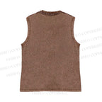 Unisex Vintage Director Frog Printed Washed Tank Top