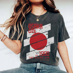 Unisex Osaka City Printed Washed Tee