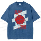Unisex Osaka City Printed Washed Tee