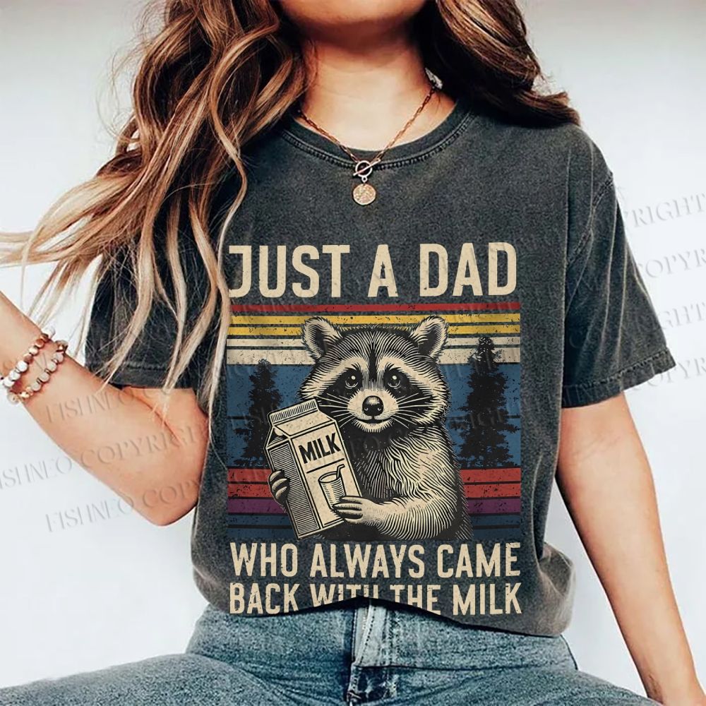 Unisex Vintage Raccoon Graffiti Printed Washed Tee