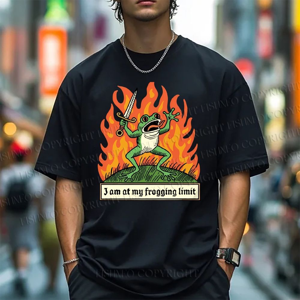 Unisex At My Frogging Limit Classic Cotton T-shirt