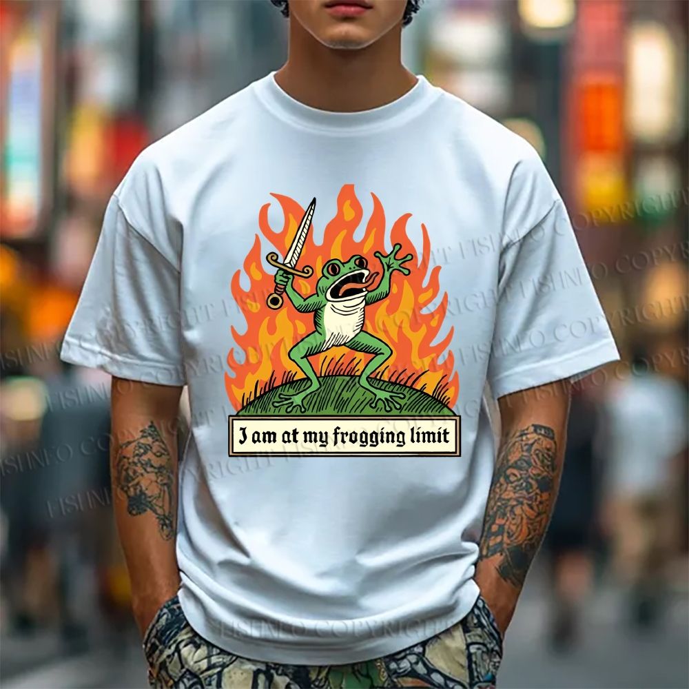Unisex At My Frogging Limit Classic Cotton T-shirt