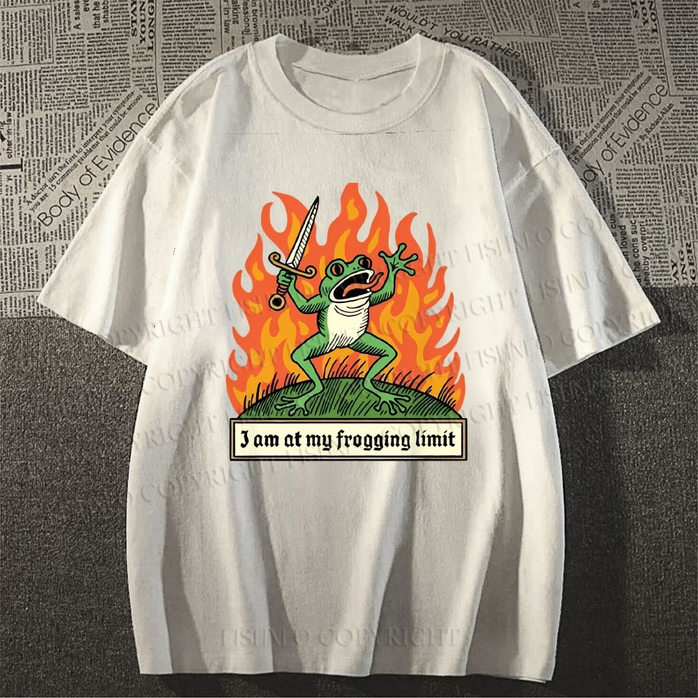 Unisex At My Frogging Limit Classic Cotton T-shirt