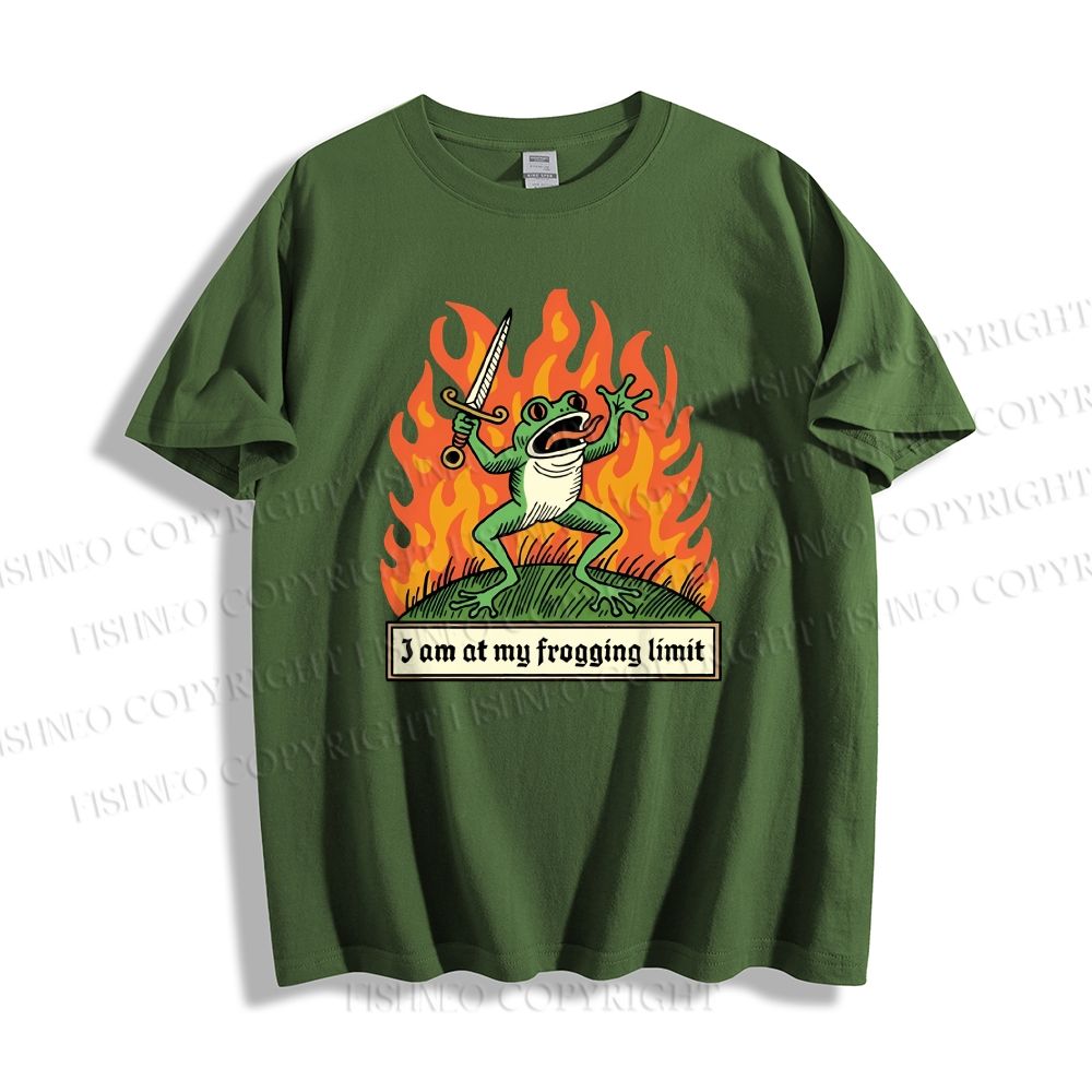 Unisex At My Frogging Limit Classic Cotton T-shirt