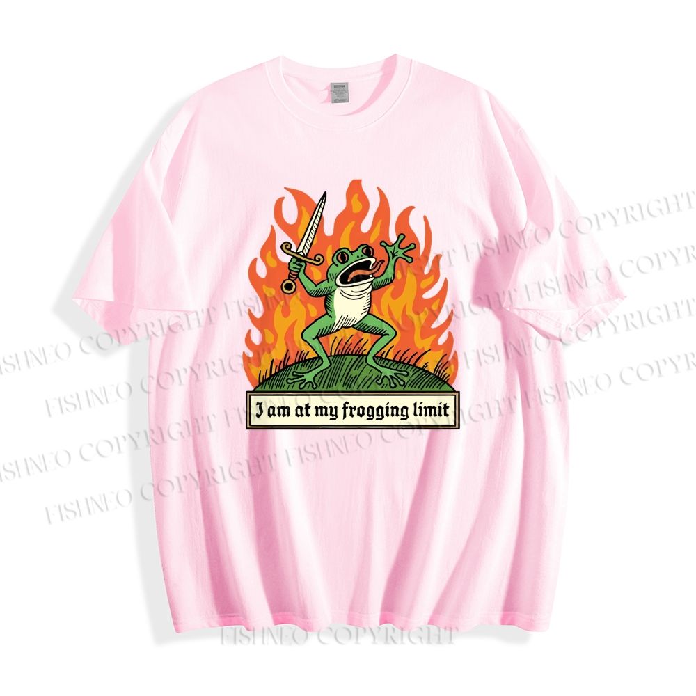 Unisex At My Frogging Limit Classic Cotton T-shirt