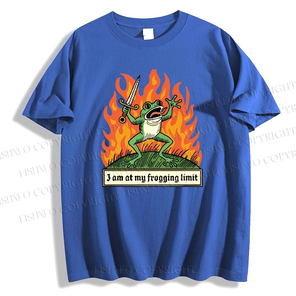 Unisex At My Frogging Limit Classic Cotton T-shirt