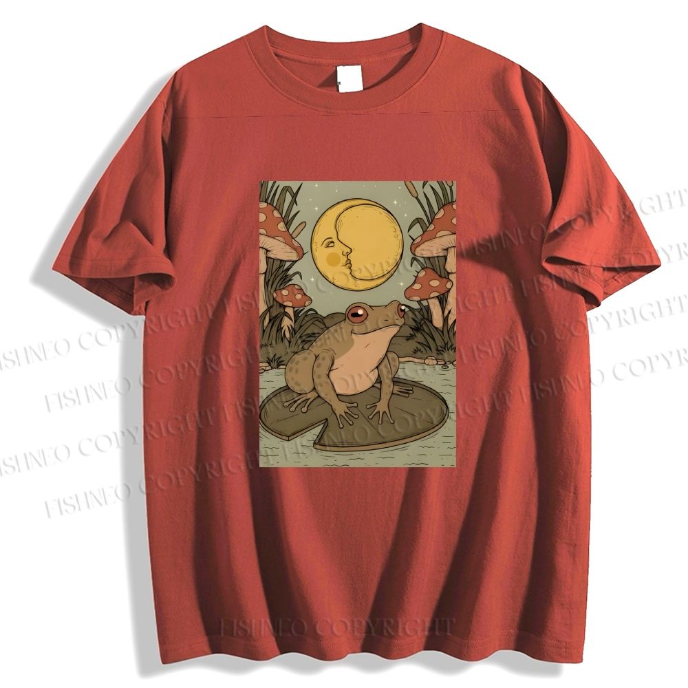 Unisex Vintage Frog Graffiti Classic Cotton T-shirt