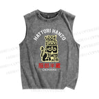 Unisex Hattori Hanzo Printed Washed Tank Top