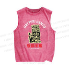 Unisex Hattori Hanzo Printed Washed Tank Top