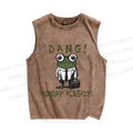 Unisex Frog Monday Already Printed Washed Tank Top