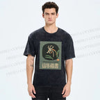 Unisex Yamamoto Zangshu Printed Washed Tee