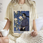 Unisex Japanese Samurai Champloo Printed Washed Tee