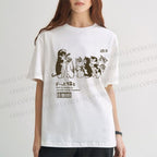 Unisex Cat Graffiti Classic Cotton T-shirt