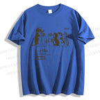 Unisex Cat Graffiti Classic Cotton T-shirt