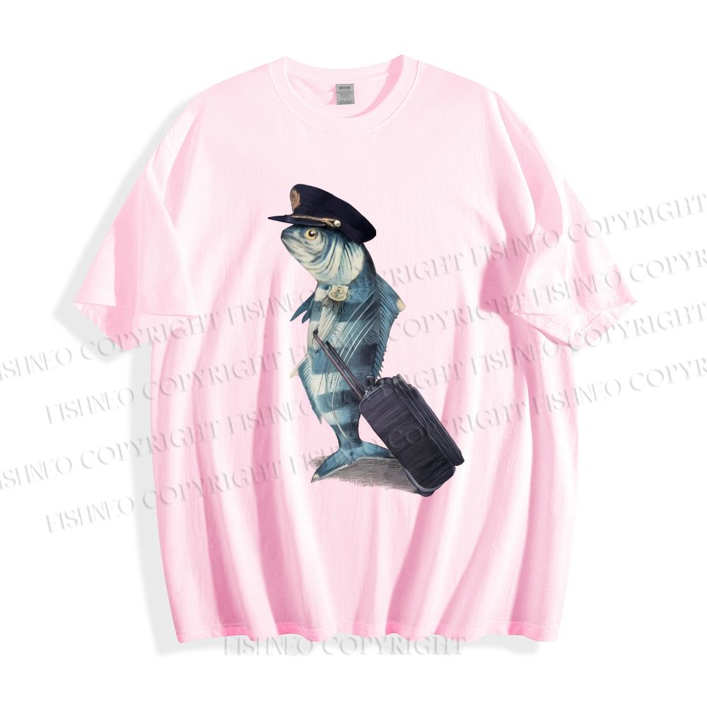 Unisex Fish Pilot Classic Cotton T-shirt