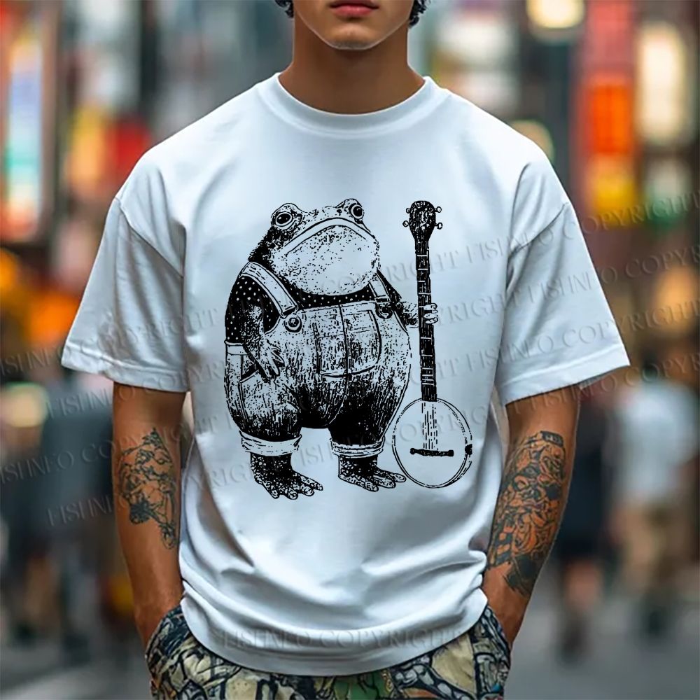 Unisex Vintage Frog Classic Cotton T-shirt