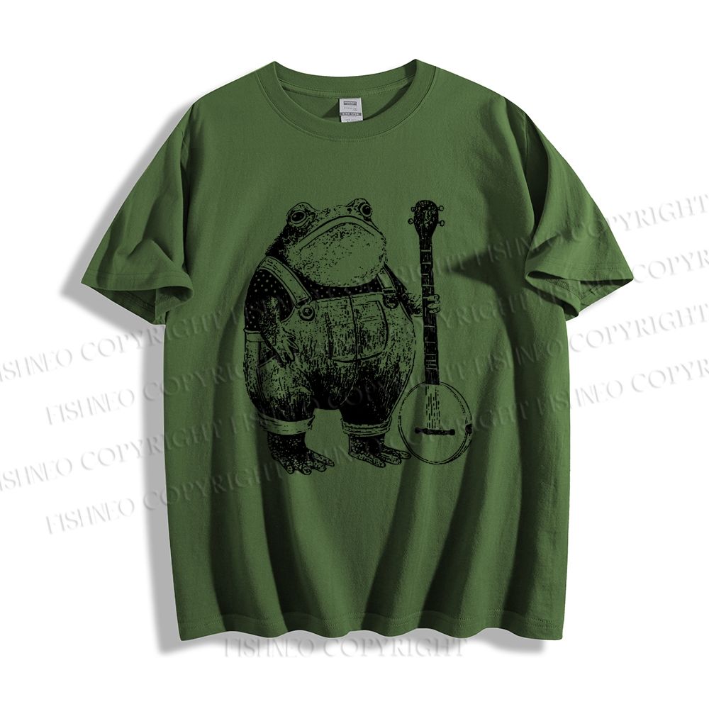 Unisex Vintage Frog Classic Cotton T-shirt