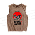 Unisex Kame House Printed Washed Tank Top
