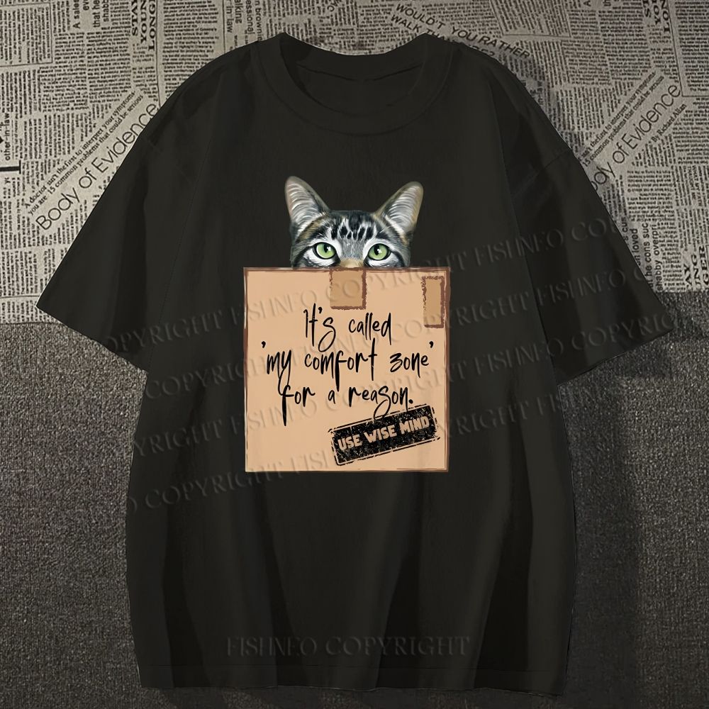 Unisex Cat In Box Classic Cotton T-shirt