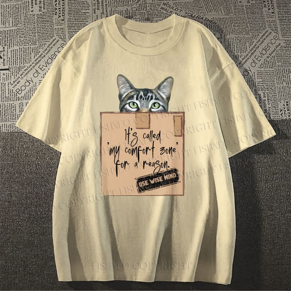 Unisex Cat In Box Classic Cotton T-shirt