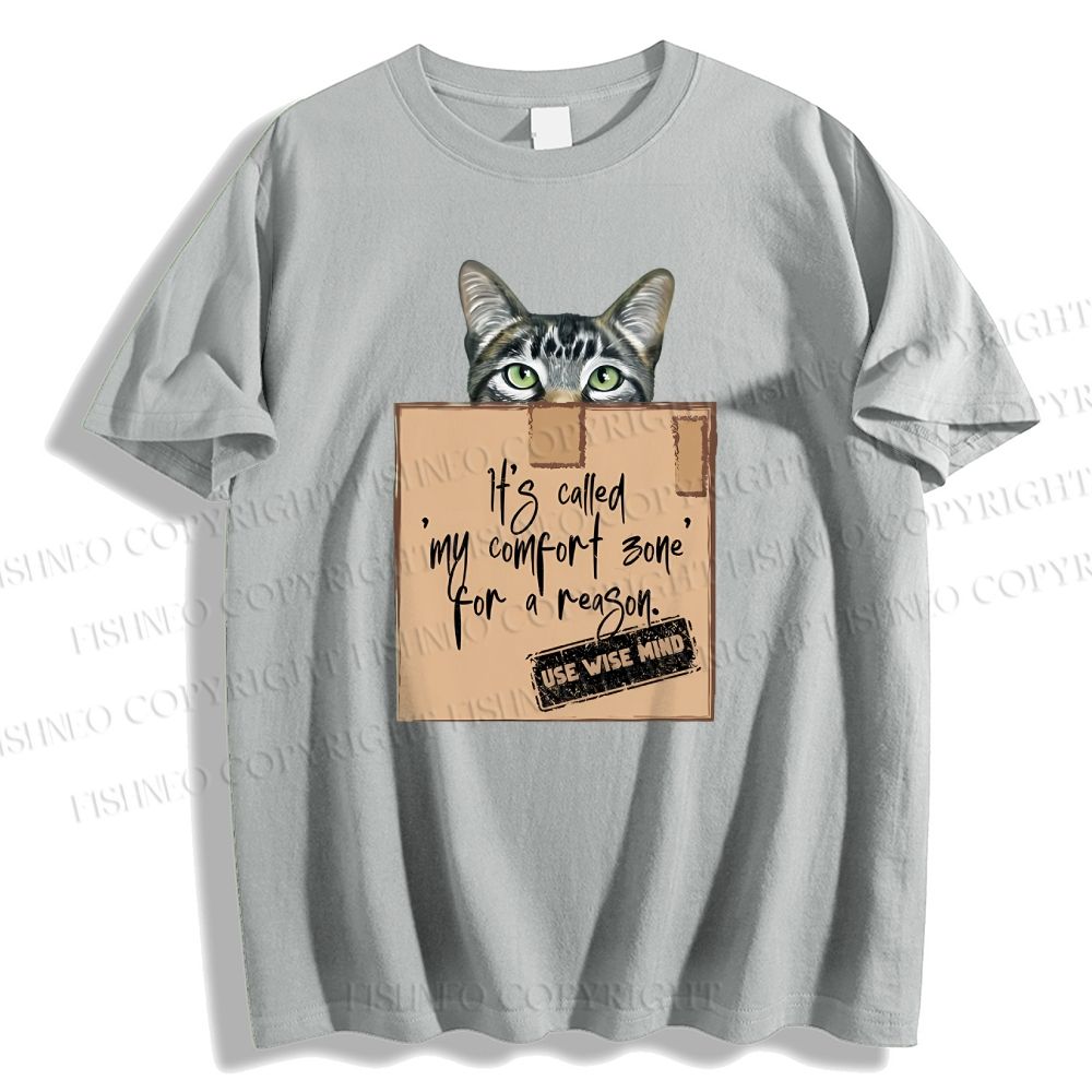 Unisex Cat In Box Classic Cotton T-shirt