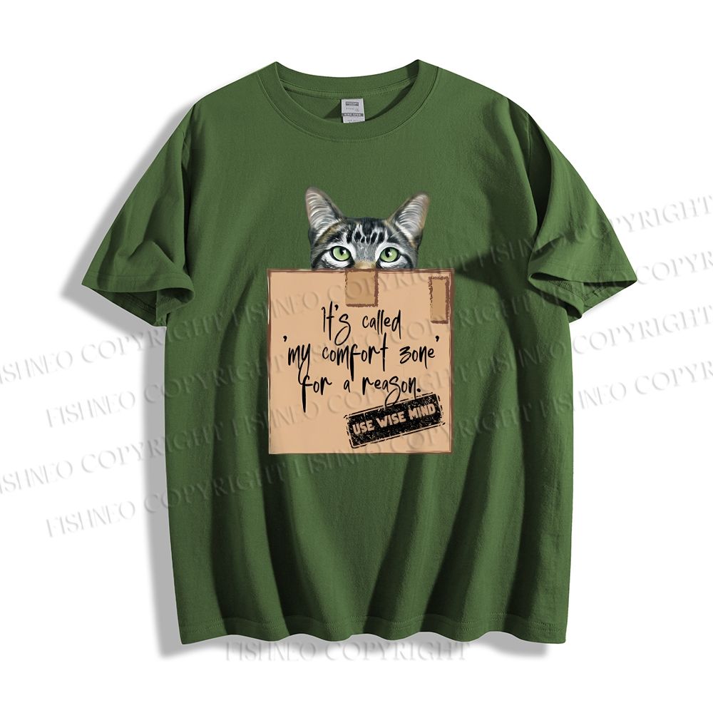 Unisex Cat In Box Classic Cotton T-shirt